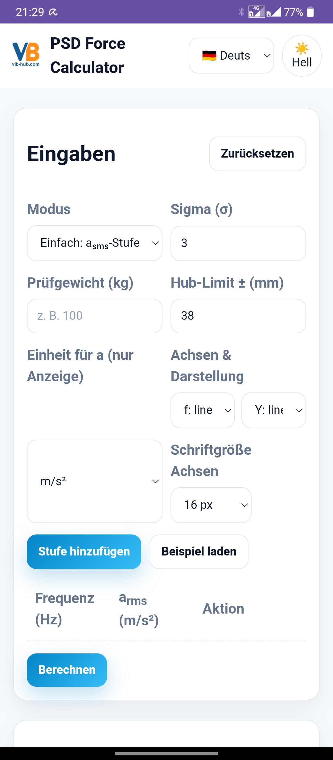 Startbildschirm / Home
